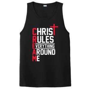 Hiphop Rap Music Cream Christ Rules Everything Around Me PosiCharge Competitor Tank