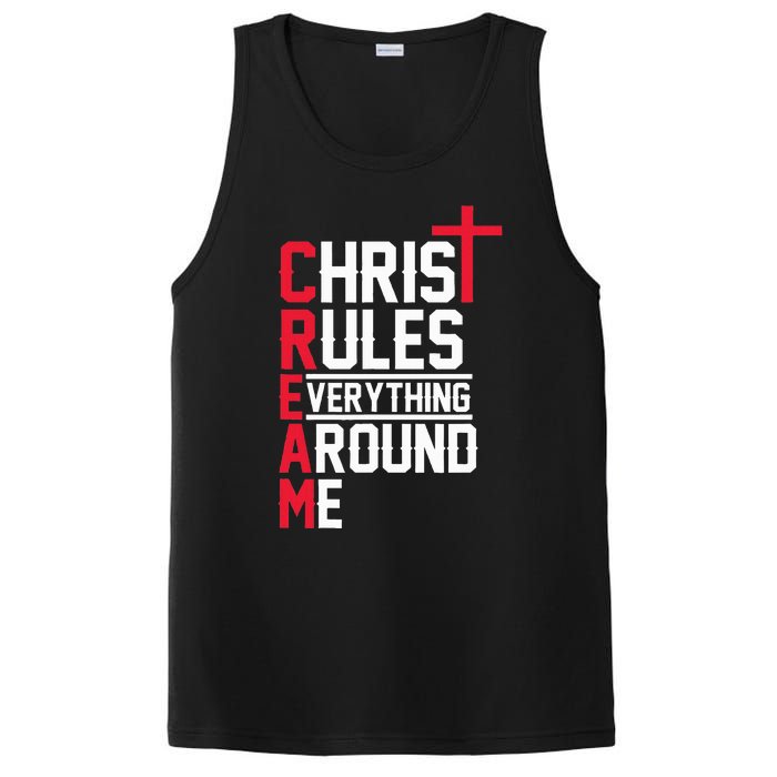 Hiphop Rap Music Cream Christ Rules Everything Around Me PosiCharge Competitor Tank