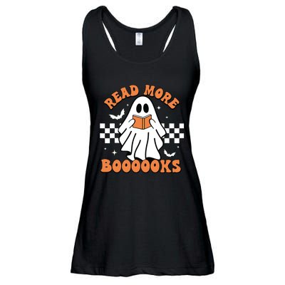 Halloween Read More Books Cute Boo Read A Book Teachers Day Ladies Essential Flowy Tank