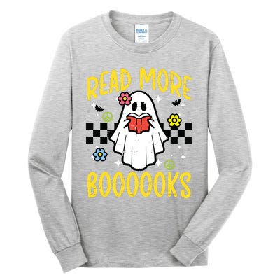 Halloween Read More Books Retro Costume Teacher Girl Tall Long Sleeve T-Shirt