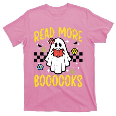 Halloween Read More Books Retro Costume Teacher Girl T-Shirt