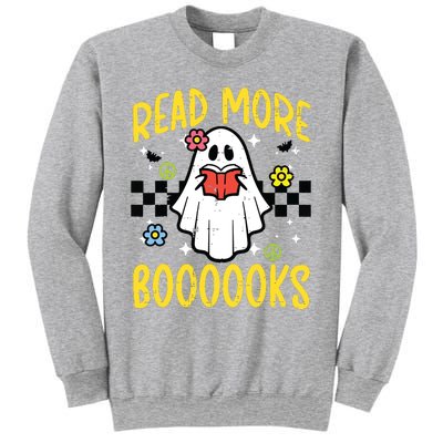 Halloween Read More Books Retro Costume Teacher Girl Sweatshirt