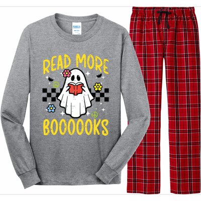 Halloween Read More Books Retro Costume Teacher Girl Long Sleeve Pajama Set