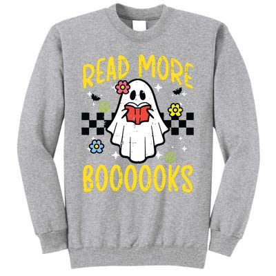 Halloween Read More Books Retro Costume Teacher Girl Tall Sweatshirt