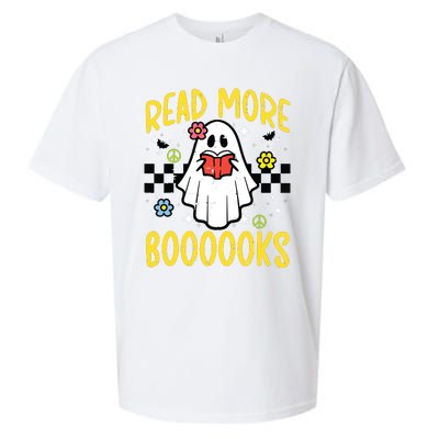 Halloween Read More Books Retro Costume Teacher Girl Sueded Cloud Jersey T-Shirt