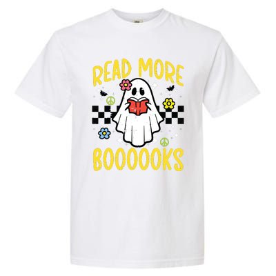 Halloween Read More Books Retro Costume Teacher Girl Garment-Dyed Heavyweight T-Shirt