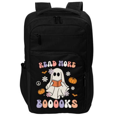 Halloween Read More Books Cute Boo Read A Book Teacher's Day Impact Tech Backpack