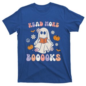 Halloween Read More Books Cute Boo Read A Book Teacher's Day T-Shirt