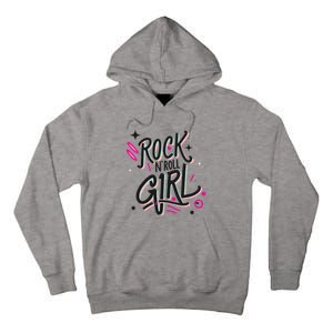 Halloween Rock N Roll Girl Retro Costume Graffiti Tall Hoodie