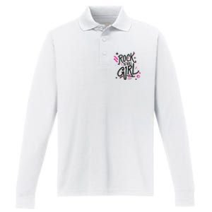 Halloween Rock N Roll Girl Retro Costume Graffiti Performance Long Sleeve Polo