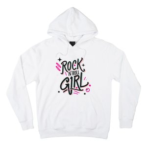 Halloween Rock N Roll Girl Retro Costume Graffiti Hoodie