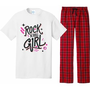 Halloween Rock N Roll Girl Retro Costume Graffiti Pajama Set