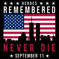 Heroes Remembered Never Die 911 American Flag City Backpack