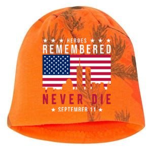 Heroes Remembered Never Die 911 American Flag Kati - Camo Knit Beanie