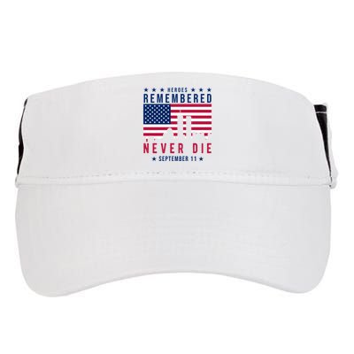 Heroes Remembered Never Die 911 American Flag Adult Drive Performance Visor