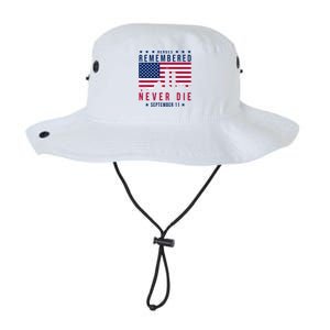 Heroes Remembered Never Die 911 American Flag Legacy Cool Fit Booney Bucket Hat