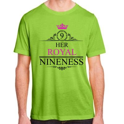 Her Royal Nineness 9th Birthday Nine Year Old Girl Adult ChromaSoft Performance T-Shirt