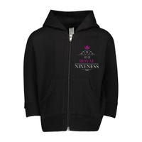 Her Royal Nineness 9th Birthday Nine Year Old Girl Toddler Zip Fleece Hoodie