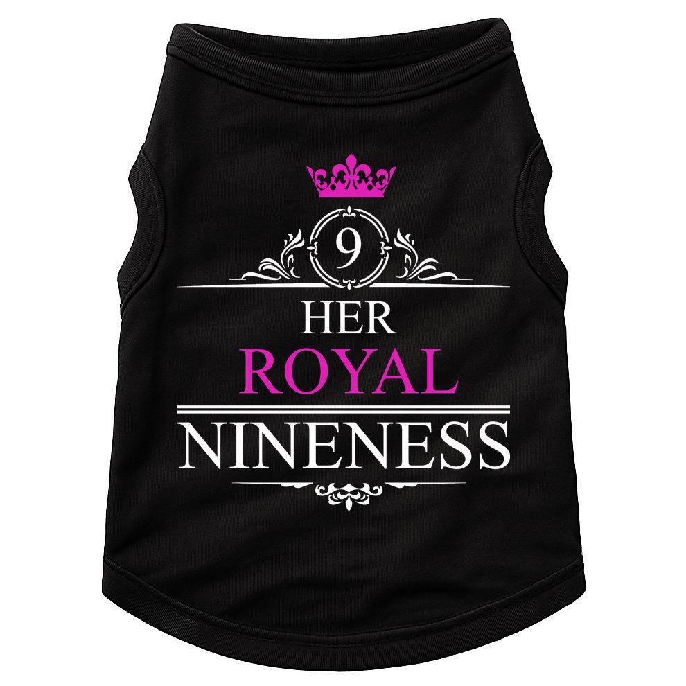 Her Royal Nineness 9th Birthday Nine Year Old Girl Doggie Tank