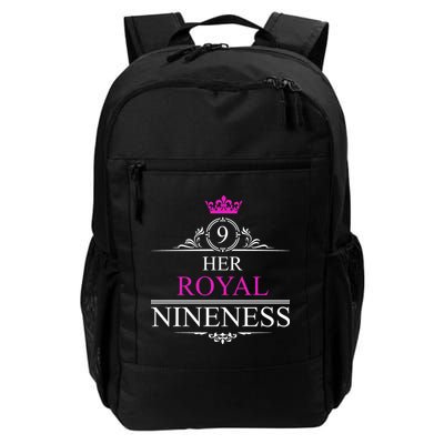 Her Royal Nineness 9th Birthday Nine Year Old Girl Daily Commute Backpack