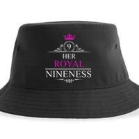 Her Royal Nineness 9th Birthday Nine Year Old Girl Sustainable Bucket Hat