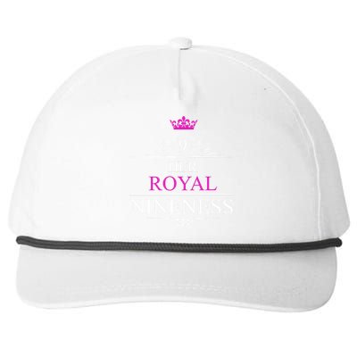 Her Royal Nineness 9th Birthday Nine Year Old Girl Snapback Five-Panel Rope Hat