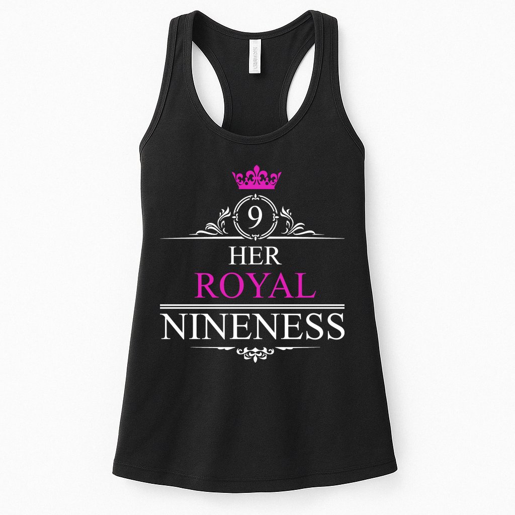 Her Royal Nineness 9th Birthday Nine Year Old Girl Womens Tank Top