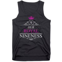 Her Royal Nineness 9th Birthday Nine Year Old Girl Tank Top