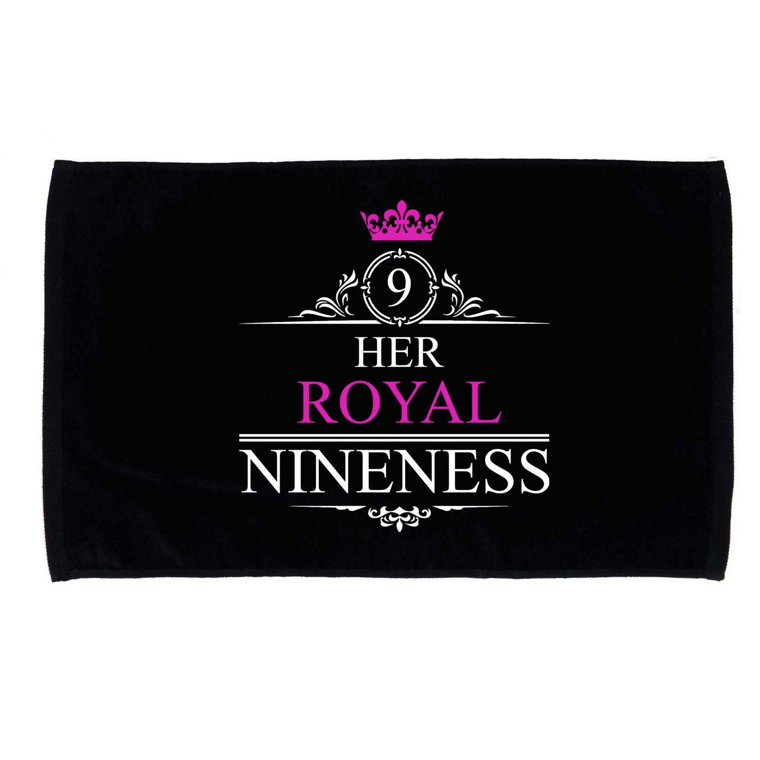 Her Royal Nineness 9th Birthday Nine Year Old Girl Microfiber Hand Towel
