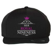 Her Royal Nineness 9th Birthday Nine Year Old Girl Wool Snapback Cap