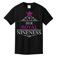 Her Royal Nineness 9th Birthday Nine Year Old Girl Kids T-Shirt