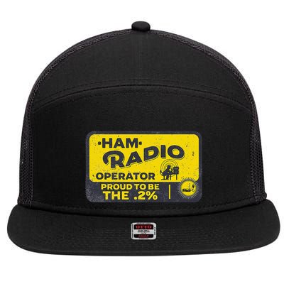 Ham Radio Operator For Signalers And Technicians 7 Panel Mesh Trucker Snapback Hat