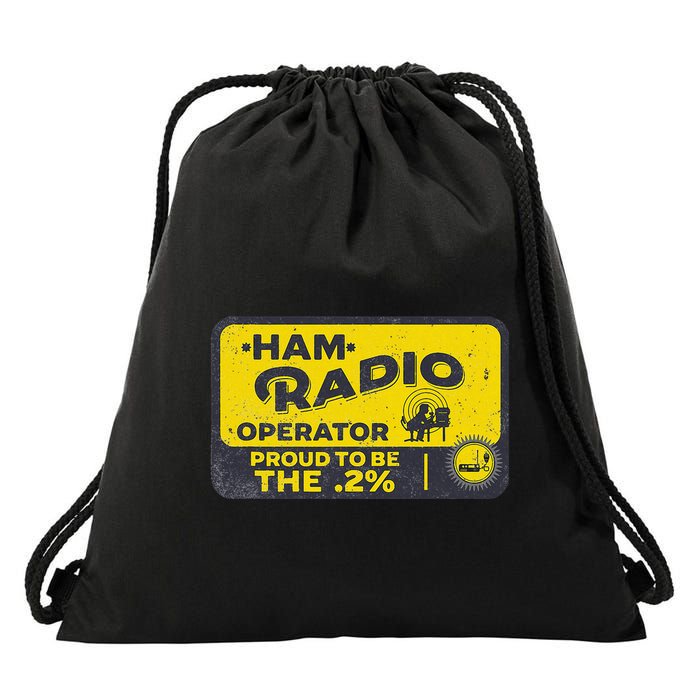 Ham Radio Operator For Signalers And Technicians Drawstring Bag