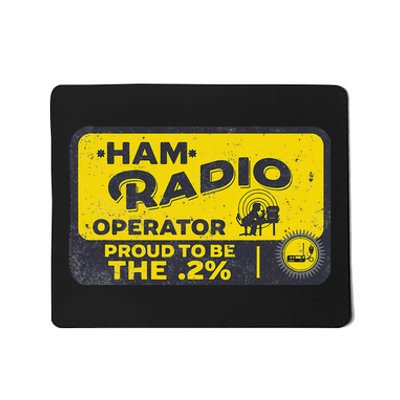 Ham Radio Operator For Signalers And Technicians Mousepad