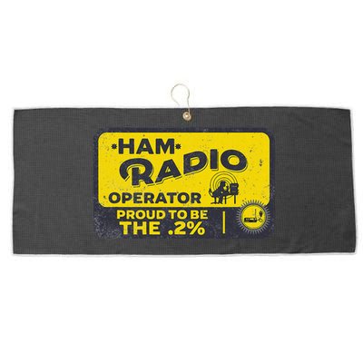 Ham Radio Operator For Signalers And Technicians Large Microfiber Waffle Golf Towel