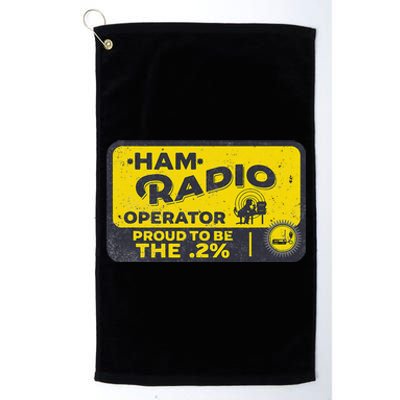 Ham Radio Operator For Signalers And Technicians Platinum Collection Golf Towel