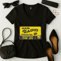 Ham Radio Operator For Signalers And Technicians Women's V-Neck T-Shirt