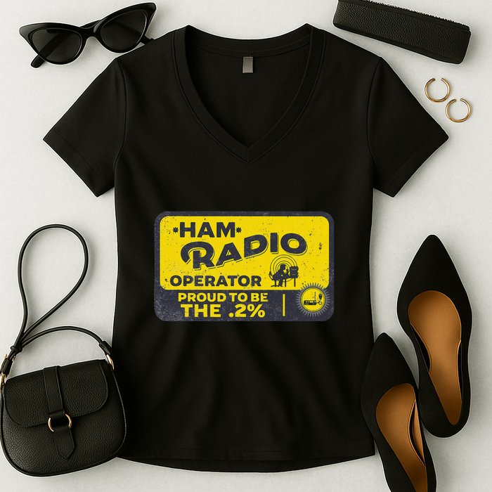 Ham Radio Operator For Signalers And Technicians Women's V-Neck T-Shirt