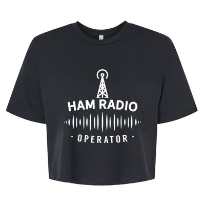 Ham Radio Operator Service Amateur Gift Bella+Canvas Jersey Crop Tee