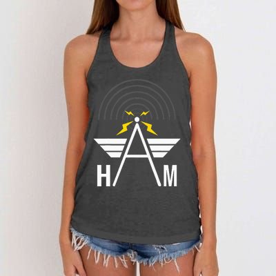 Ham Radio Operator Amateur Radio Enthusiast Women's Knotted Racerback Tank