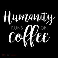 Humanity Runs On Coffee 16 in Basic Backpack