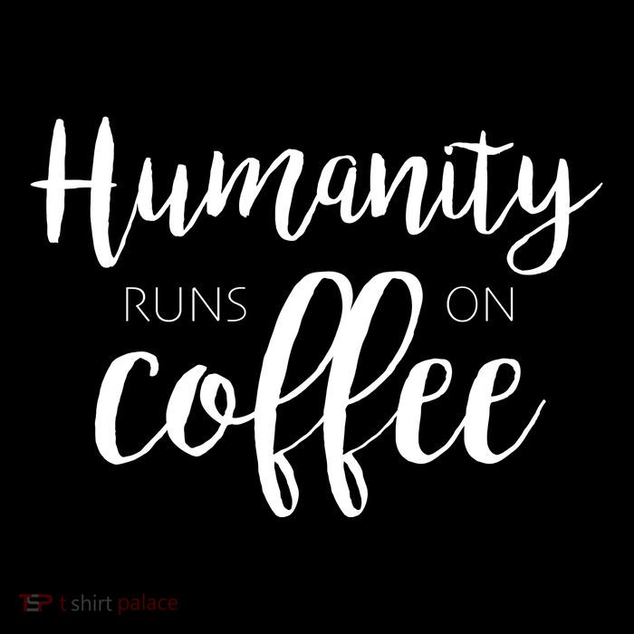 Humanity Runs On Coffee 16 in Basic Backpack