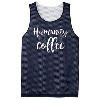 Humanity Runs On Coffee Mesh Reversible Basketball Jersey Tank