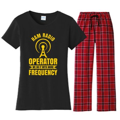 Ham Radio Operator For Ham Radio Amateur And Women's Flannel Pajama Set