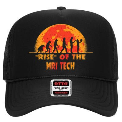 Halloween Rise Of The Mri Tech Job Coworker High Crown Mesh Back Trucker Hat