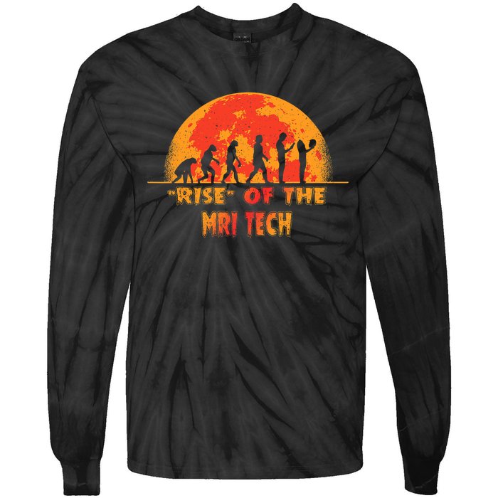 Halloween Rise Of The Mri Tech Job Coworker Tie-Dye Long Sleeve Shirt