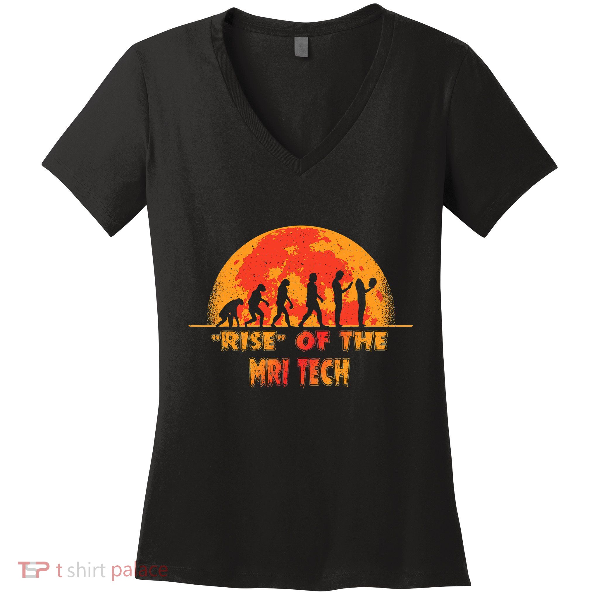 Halloween Rise Of The Mri Tech Job Coworker Women's V-Neck T-Shirt