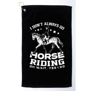 Horse Riding Owner Outfit Equestrian Horse Lover Platinum Collection Golf Towel