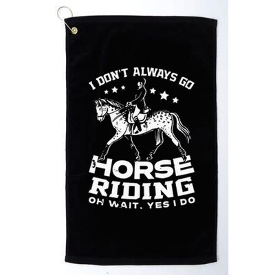 Horse Riding Owner Outfit Equestrian Horse Lover Platinum Collection Golf Towel