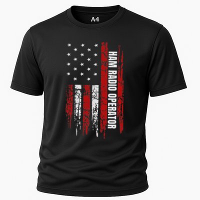 Ham Radio Operator American Usa Flag Amateur Radio Performance Shirt